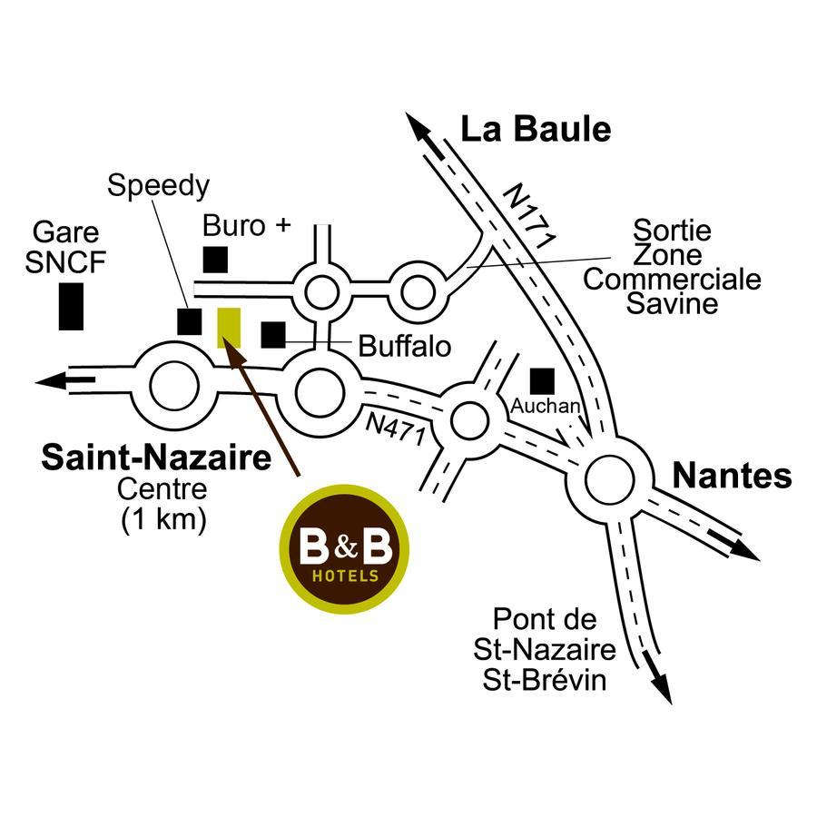 B&B Hotel Saint-Nazaire 트리그낙 외부 사진